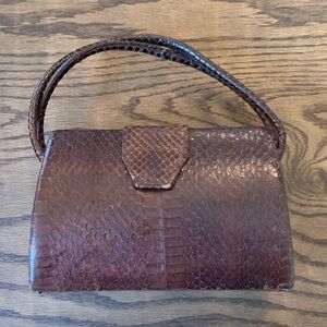 Vintage snakeskin women’s handbag